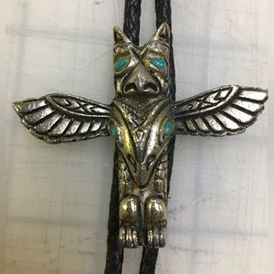 Eagle Totem Bolo Tie